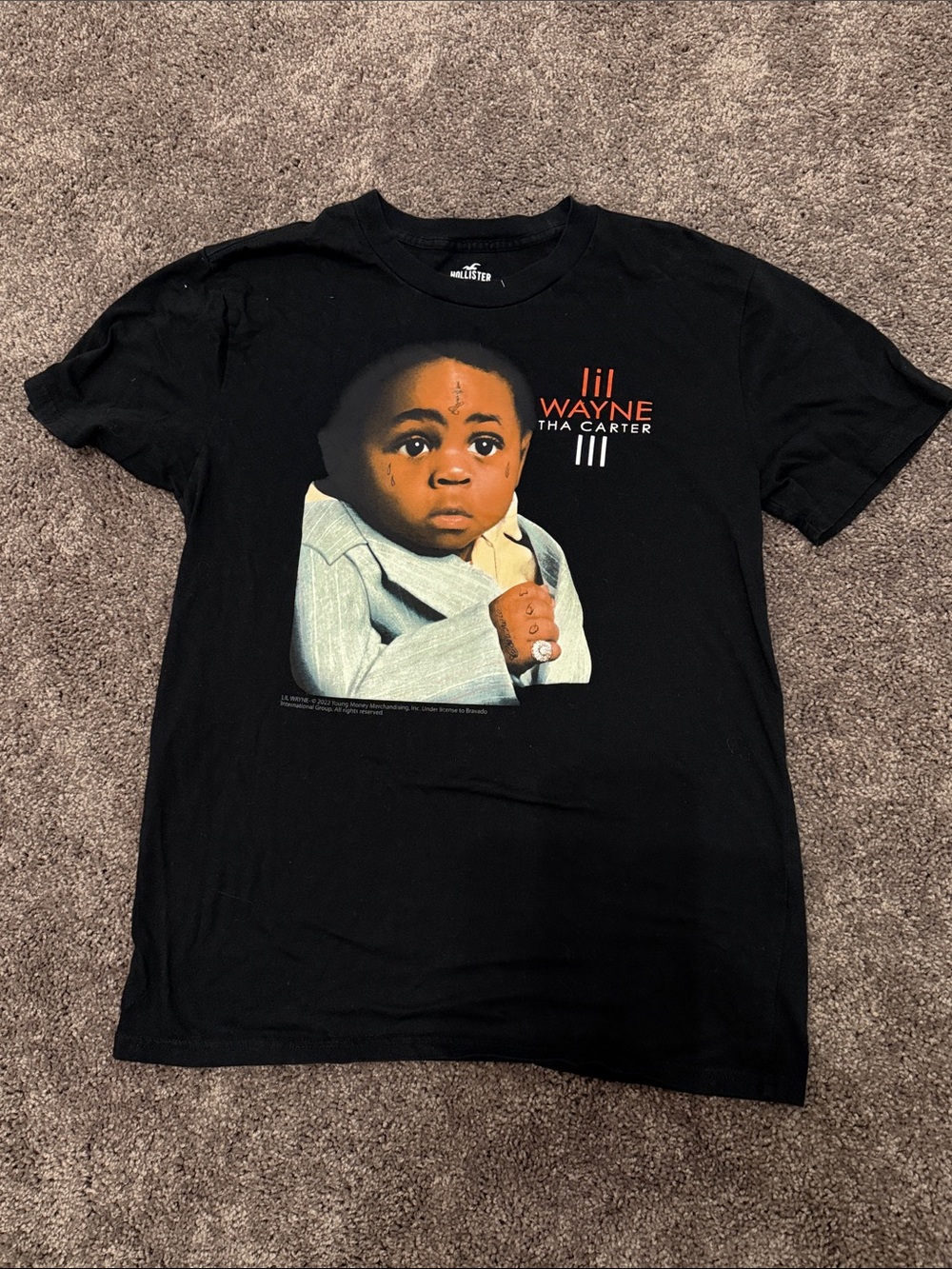 Lil Wayne Black Graphic Tee - Tha Carter III